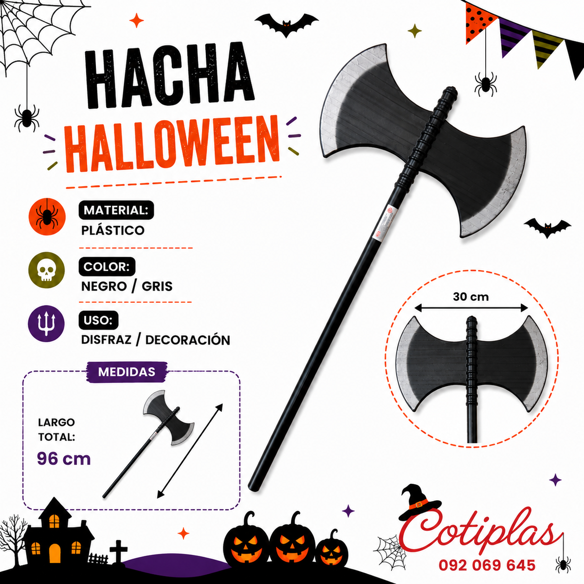 HACHA HALLOWEEN