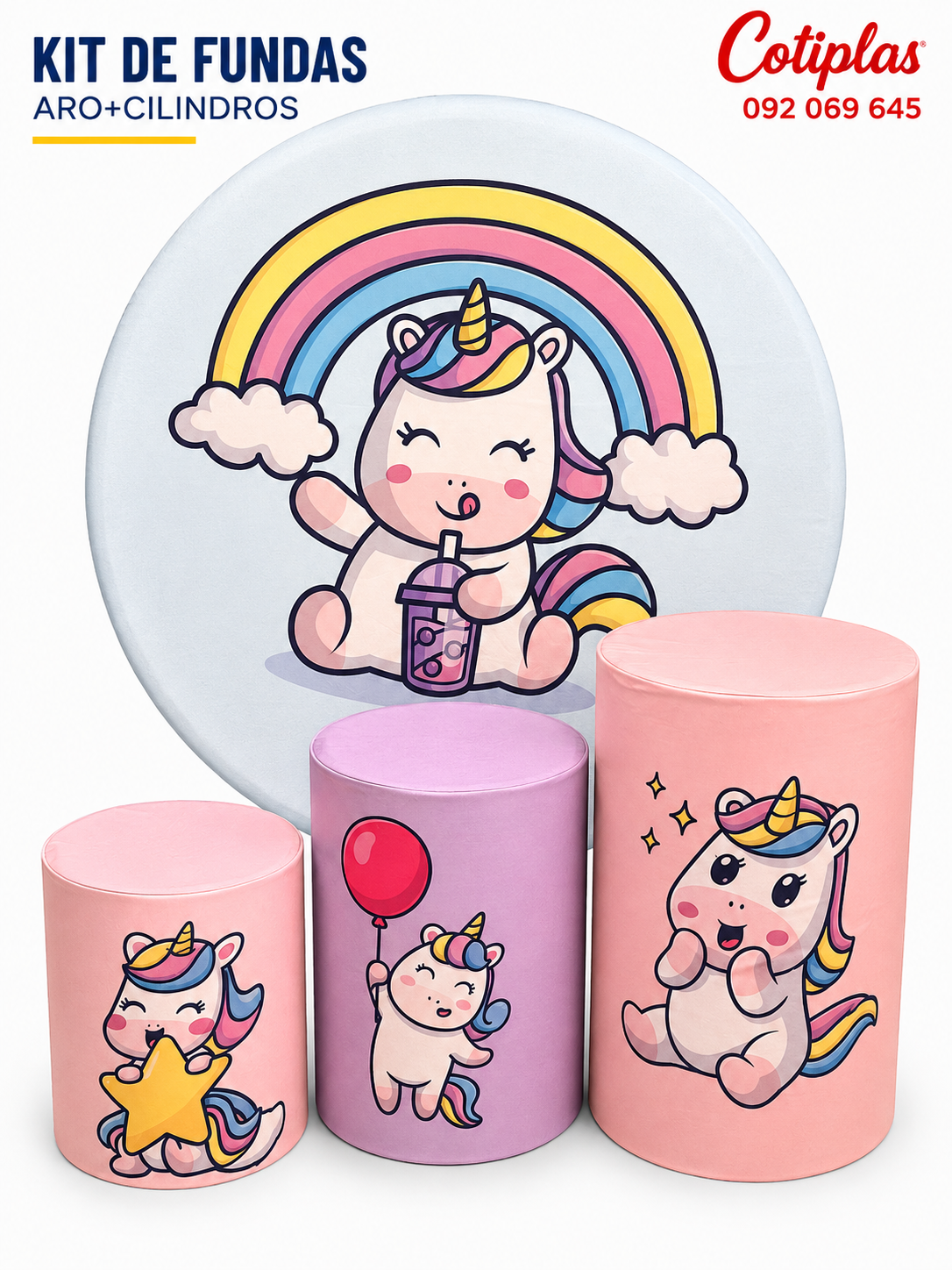 KIT DE FUNDAS UNICORNIO