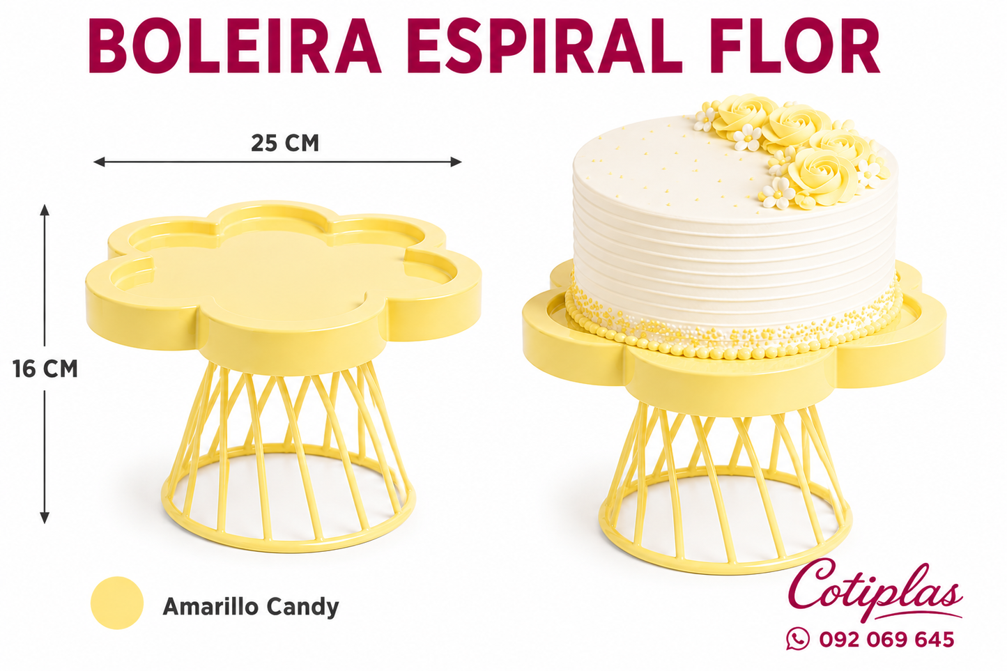 BOLEIRA ESPIRAL FLOR