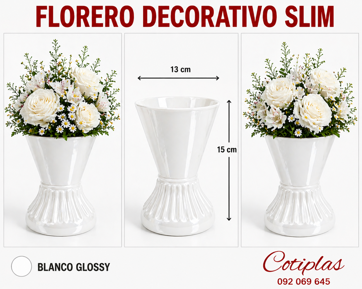 FLORERO DECORATIVO CHICO