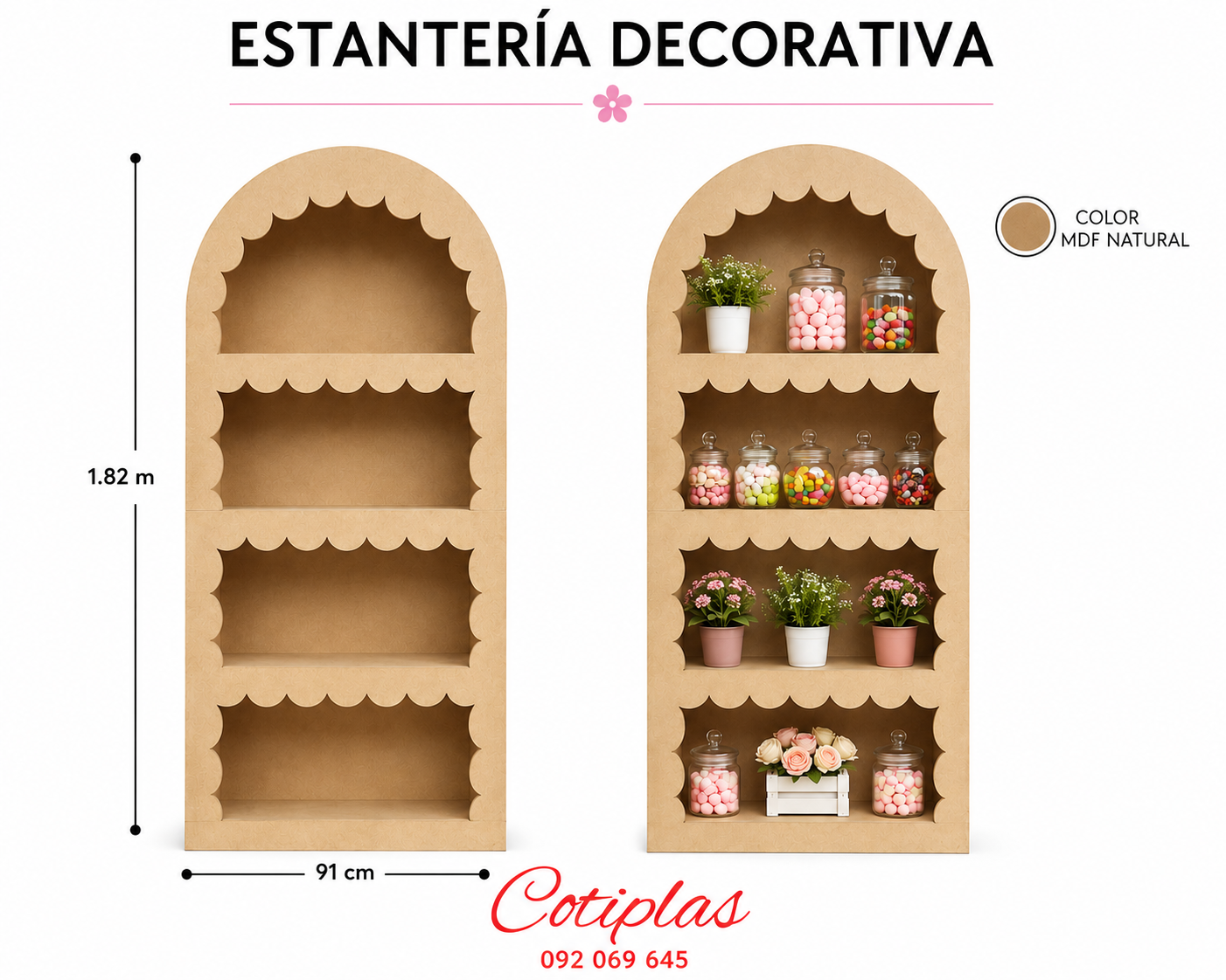 ESTANTERÍA DECORATIVA