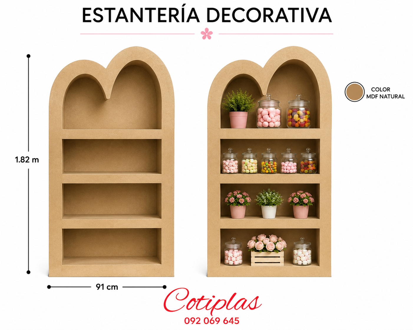 ESTANTERÍA DECORATIVA