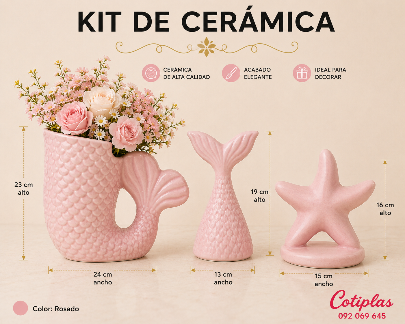 KIT DE CERÁMICA SIRENA
