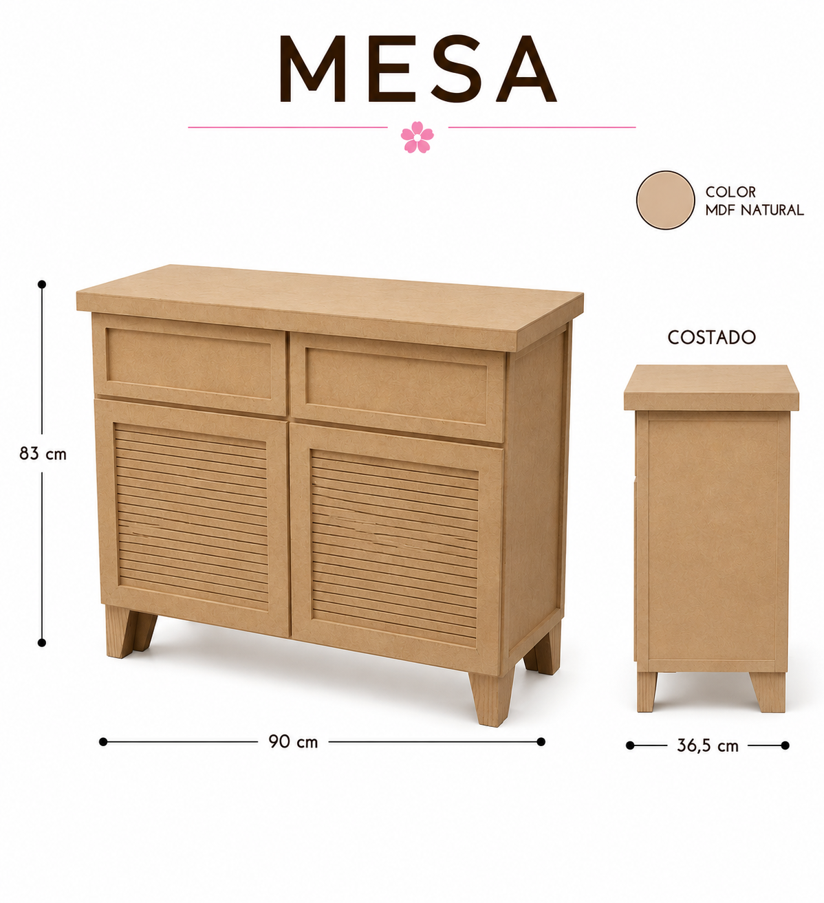 MESA EN MDF