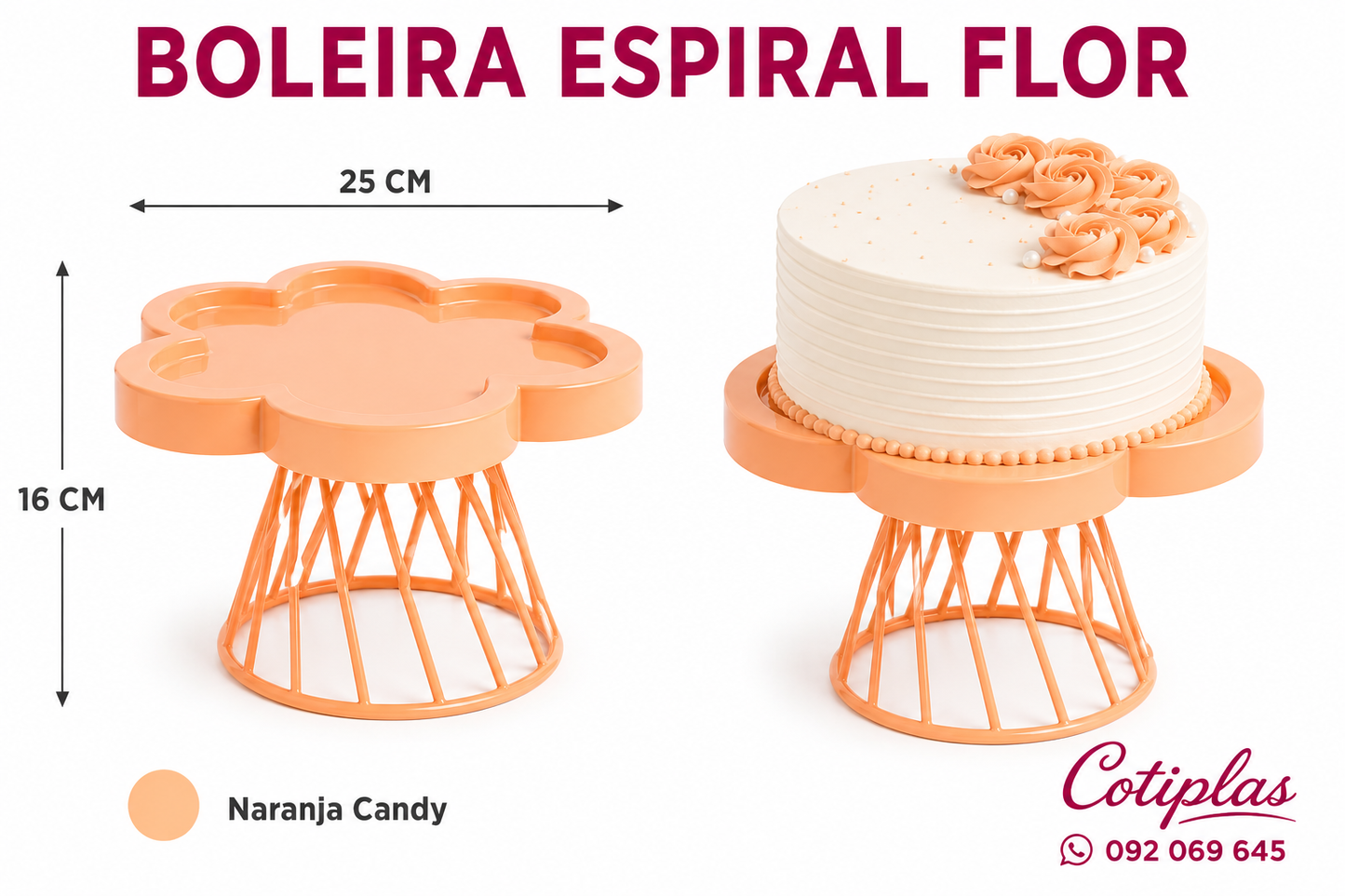 BOLEIRA ESPIRAL FLOR