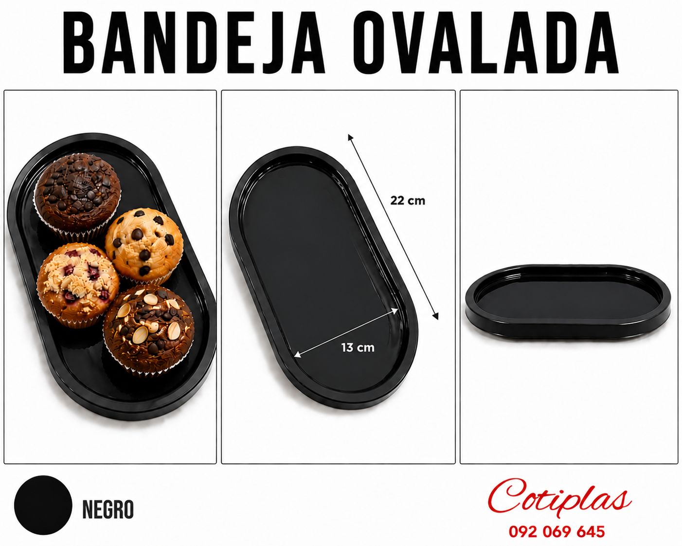 BANDEJA OVALADA