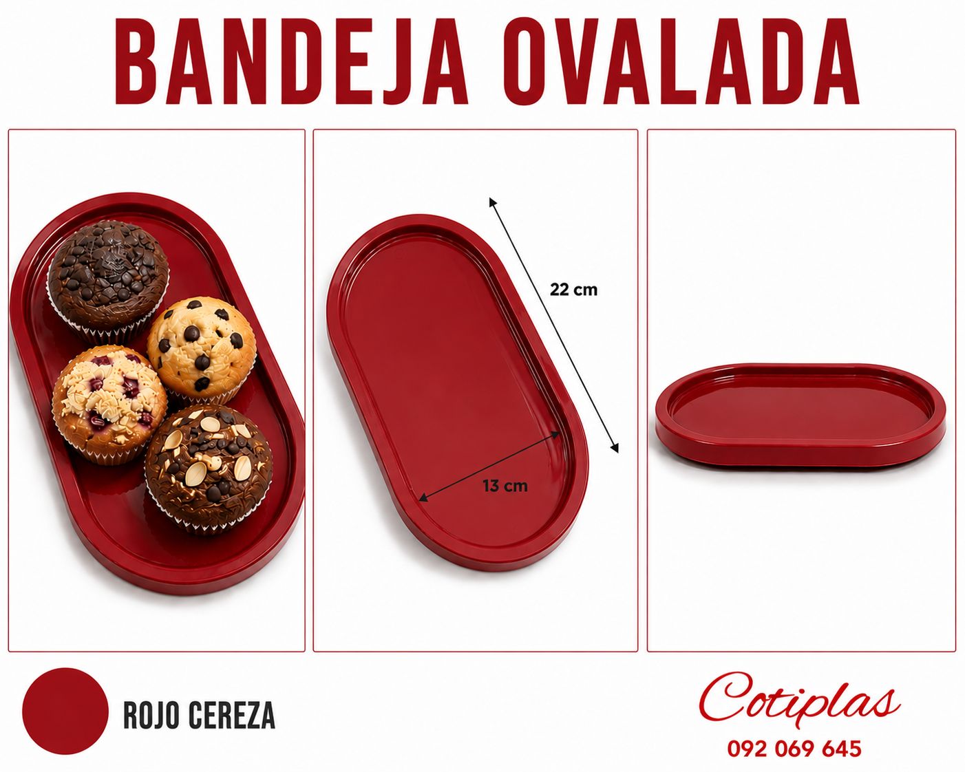 BANDEJA OVALADA