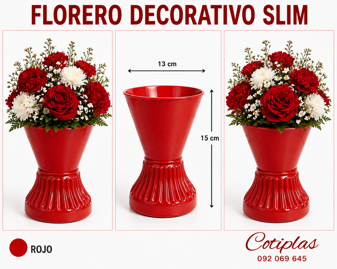 FLORERO DECORATIVO CHICO