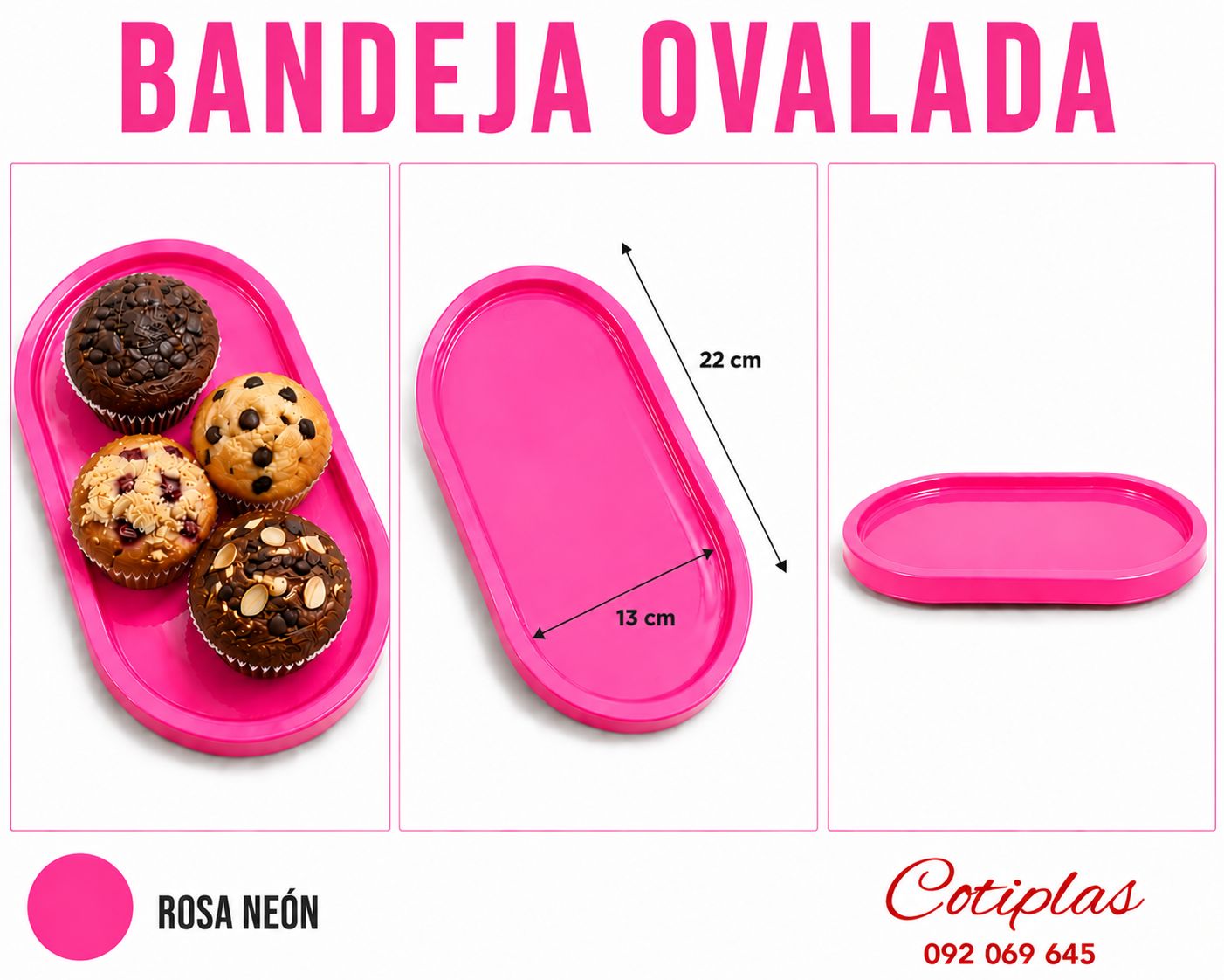 BANDEJA OVALADA