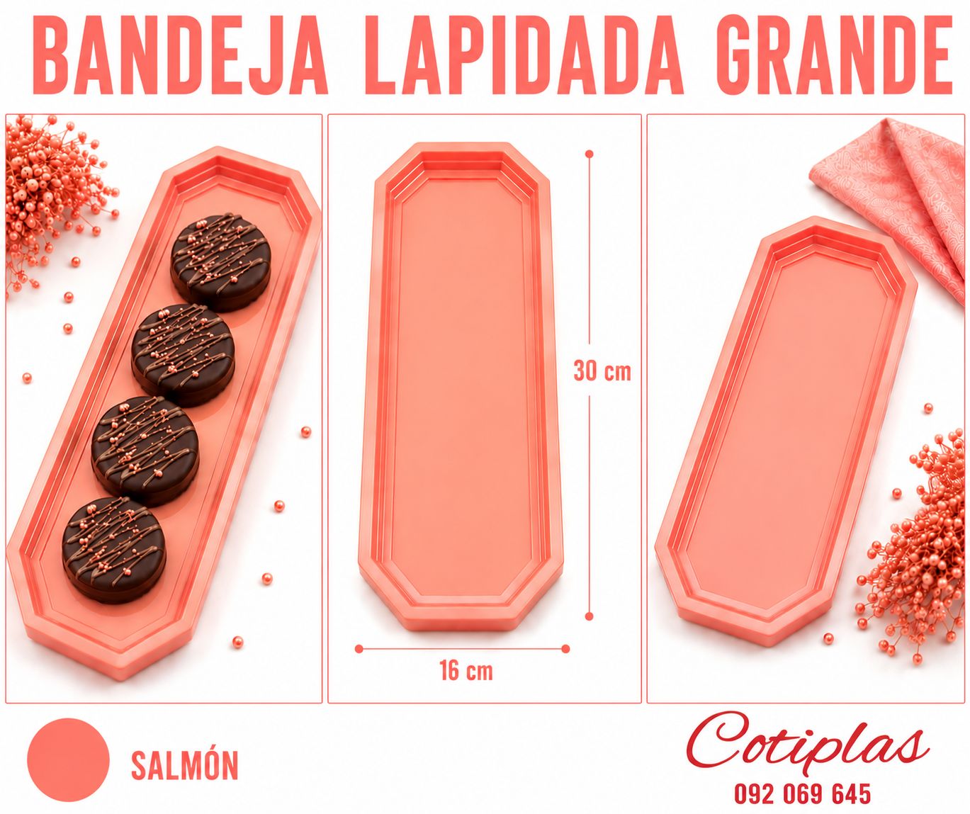 BANDEJA LAPIDADA GRANDE