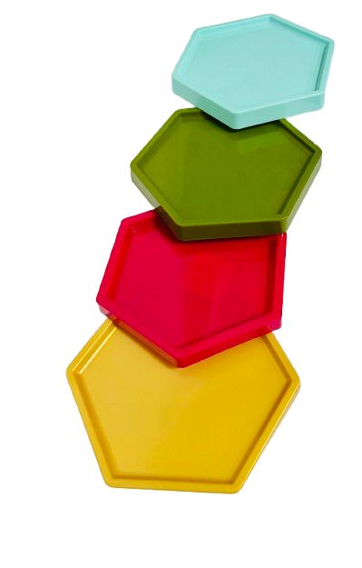 Bandeja hexagonal chica