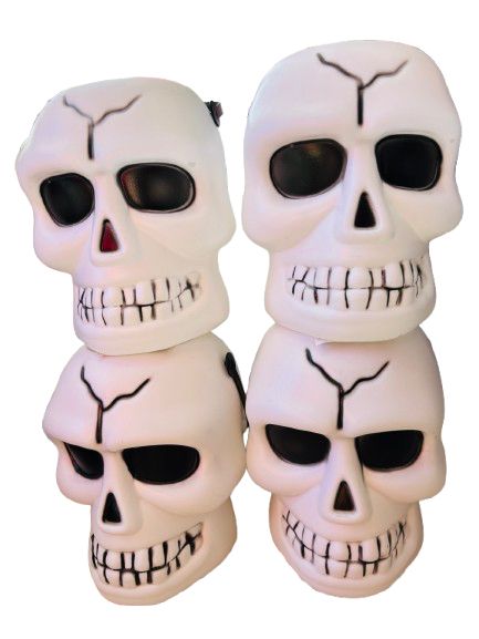 Calabaza calavera con luz y sonido