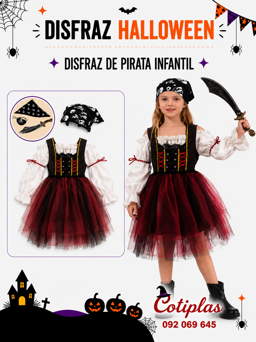 TRAJE INFANTIL PIRATA