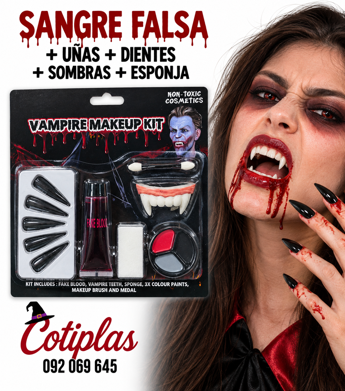 KIT DE MAQULLAJE HALLOWEEN