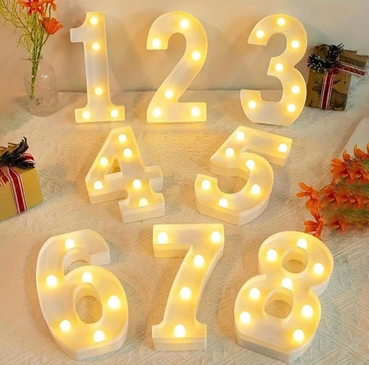 NÚMEROS Y LETRAS LED
