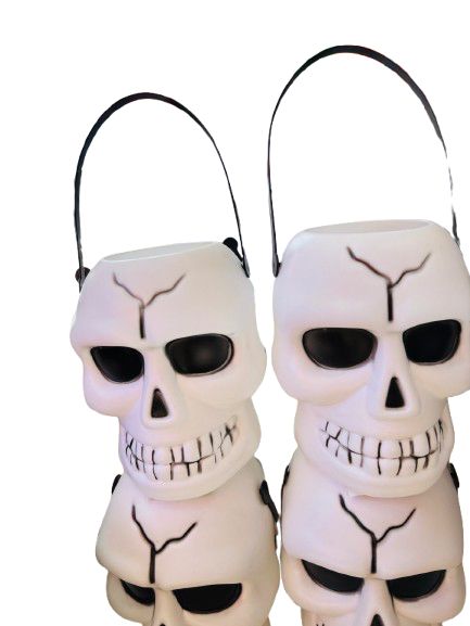 Calabaza calavera con luz y sonido