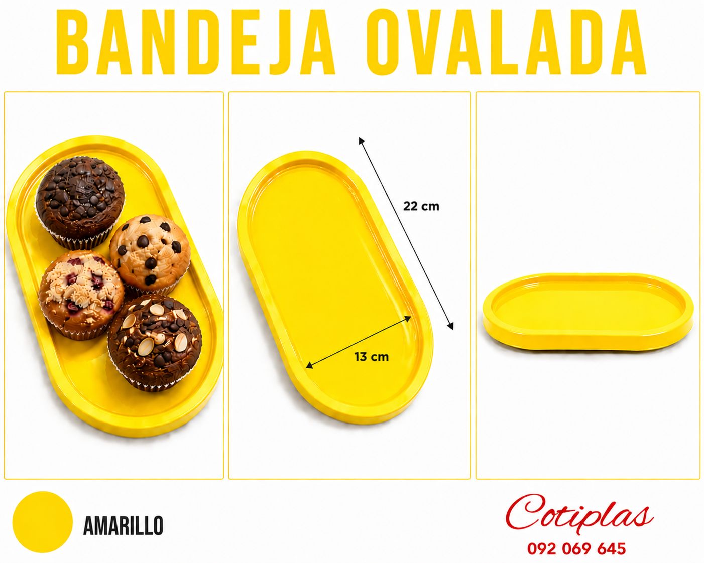 BANDEJA OVALADA