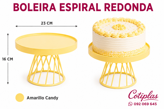 BOLEIRA ESPIRAL REDONDA