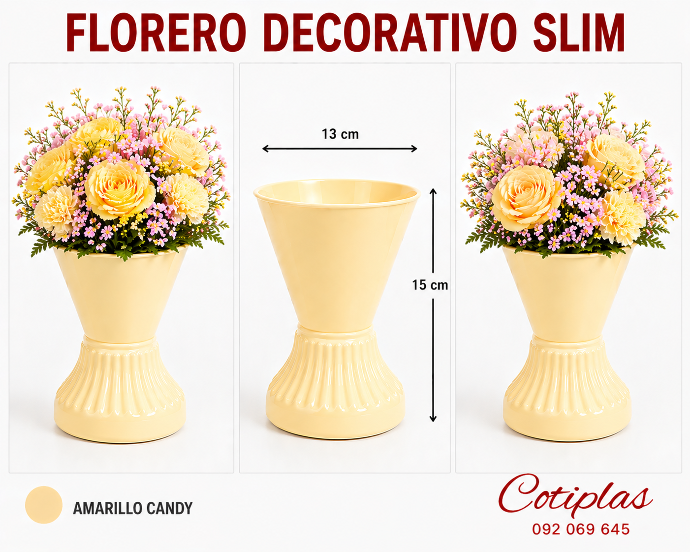 FLORERO DECORATIVO CHICO
