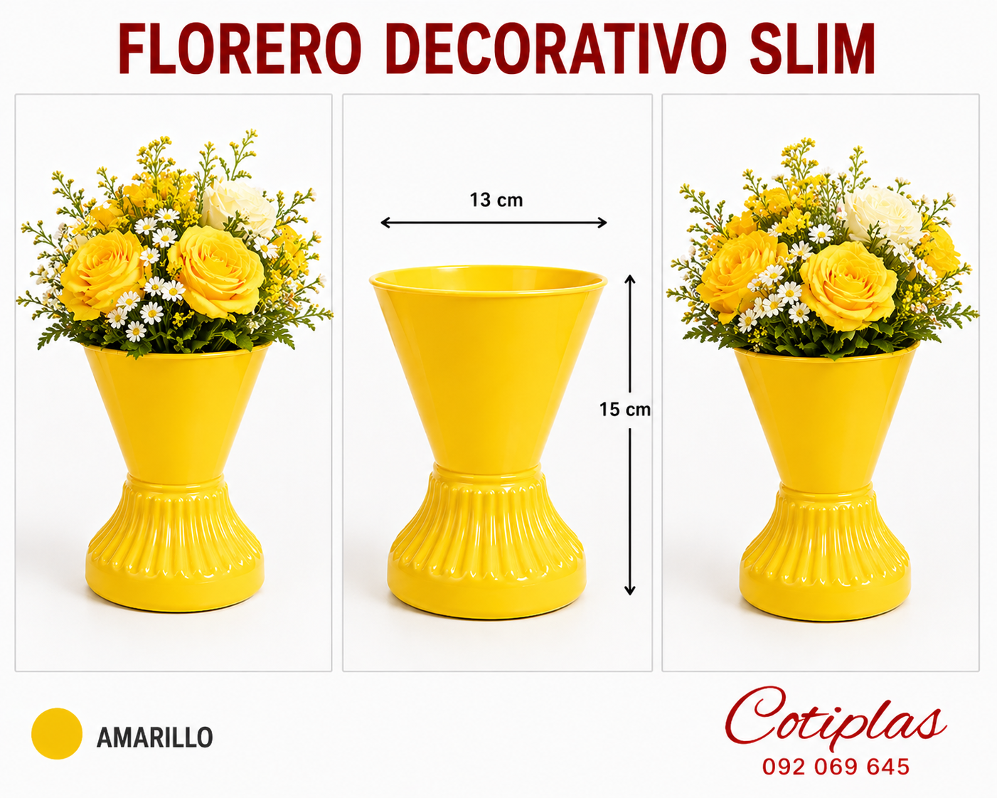 FLORERO DECORATIVO CHICO