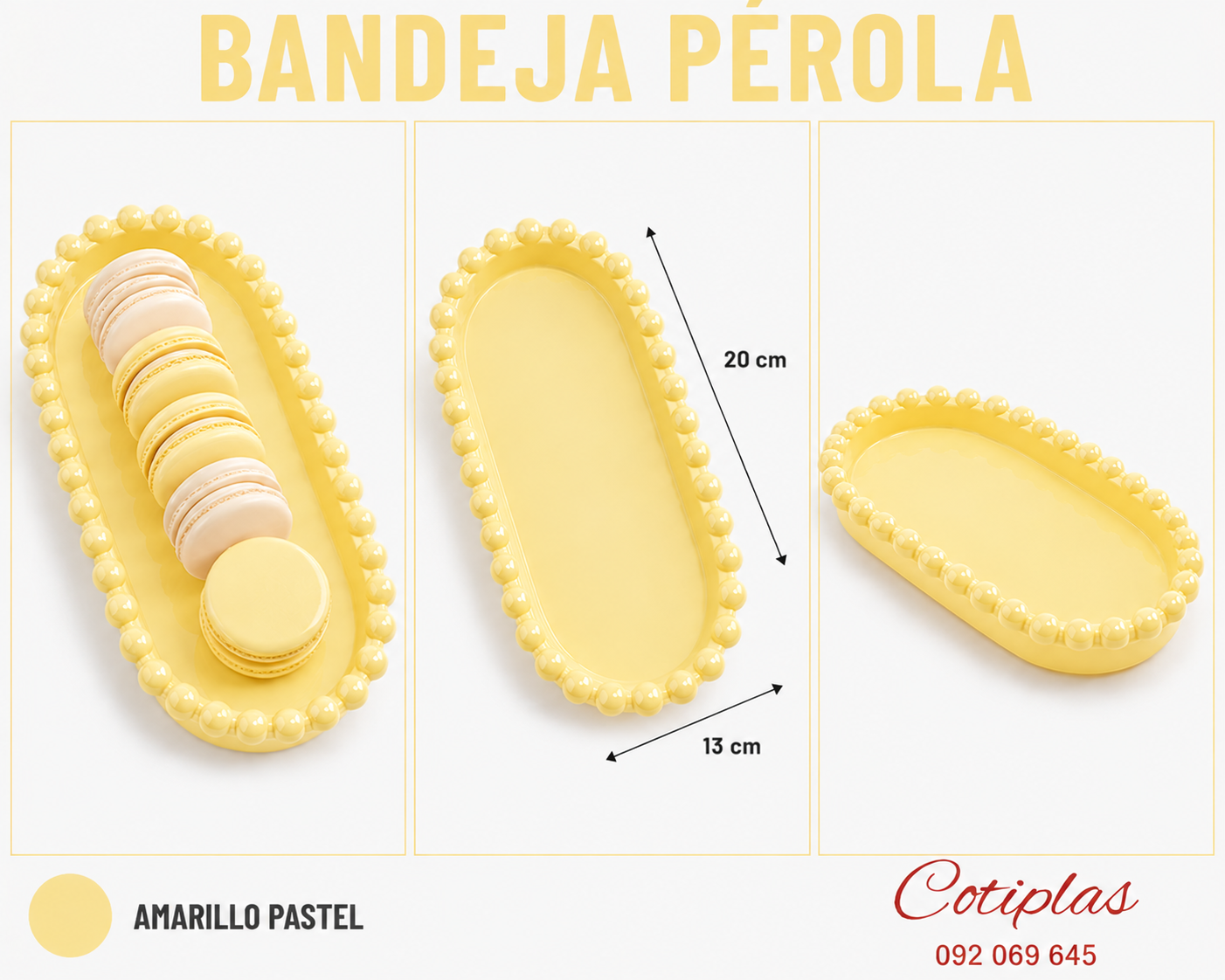 BANDEJA PÉROLA