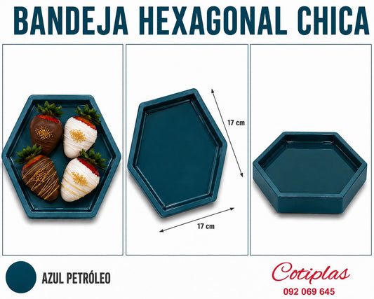 BANDEJA HEXAGONAL CHICA