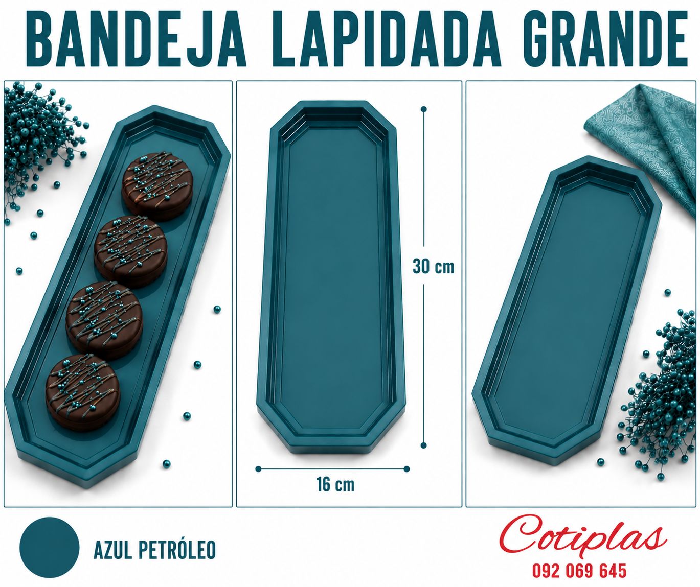 BANDEJA LAPIDADA GRANDE