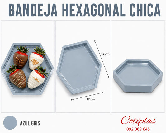 BANDEJA HEXAGONAL CHICA
