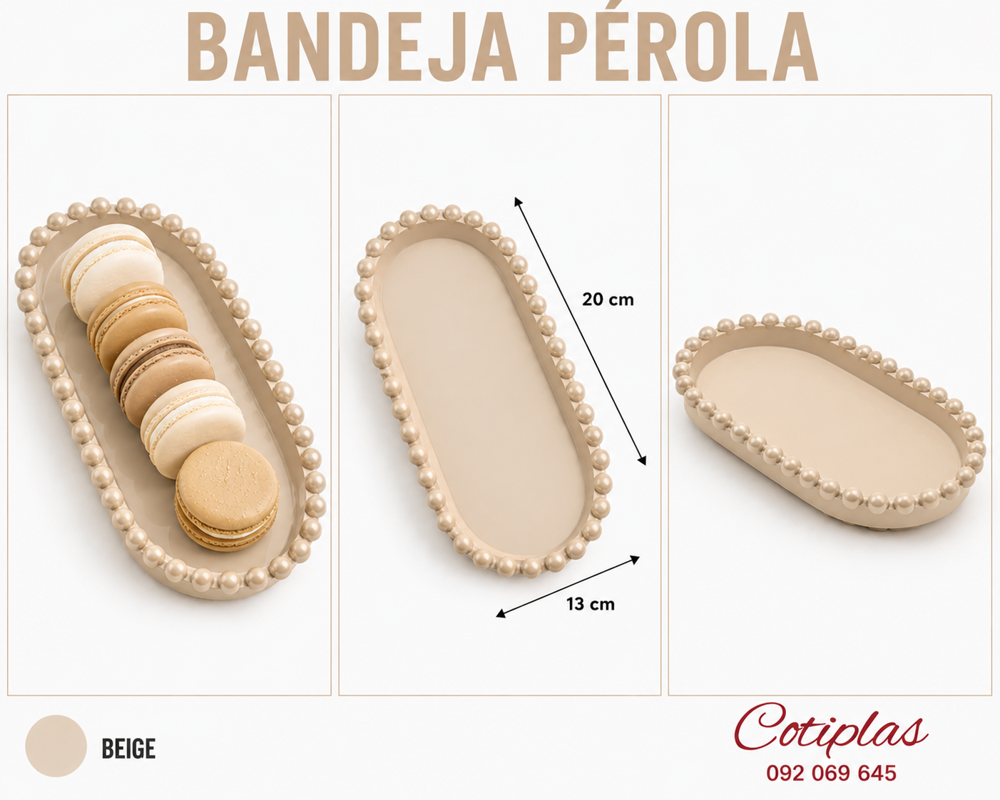 BANDEJA PÉROLA