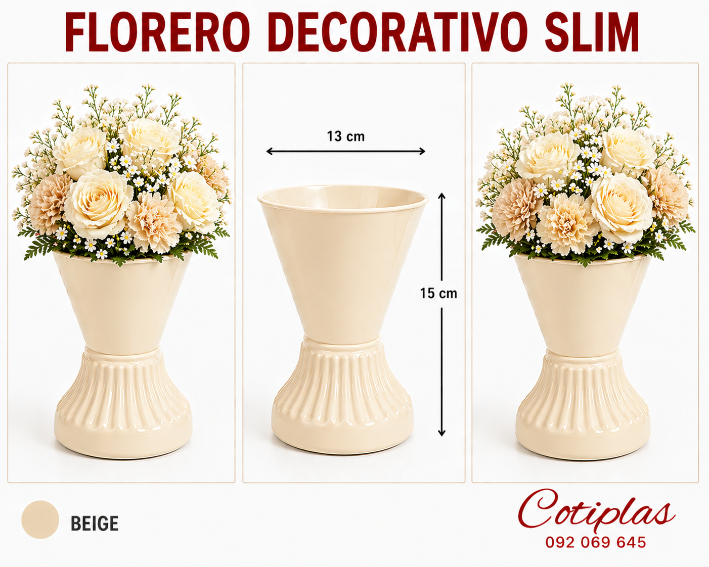 FLORERO DECORATIVO CHICO