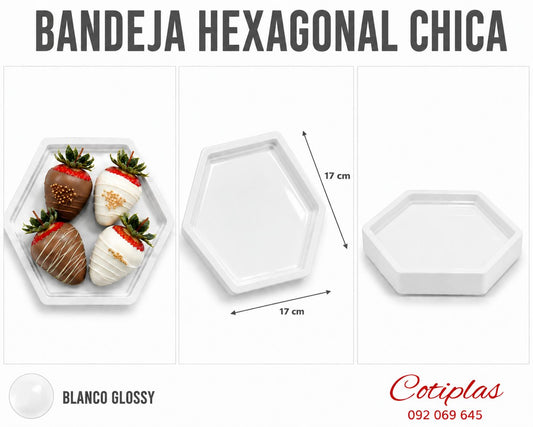 BANDEJA HEXAGONAL CHICA