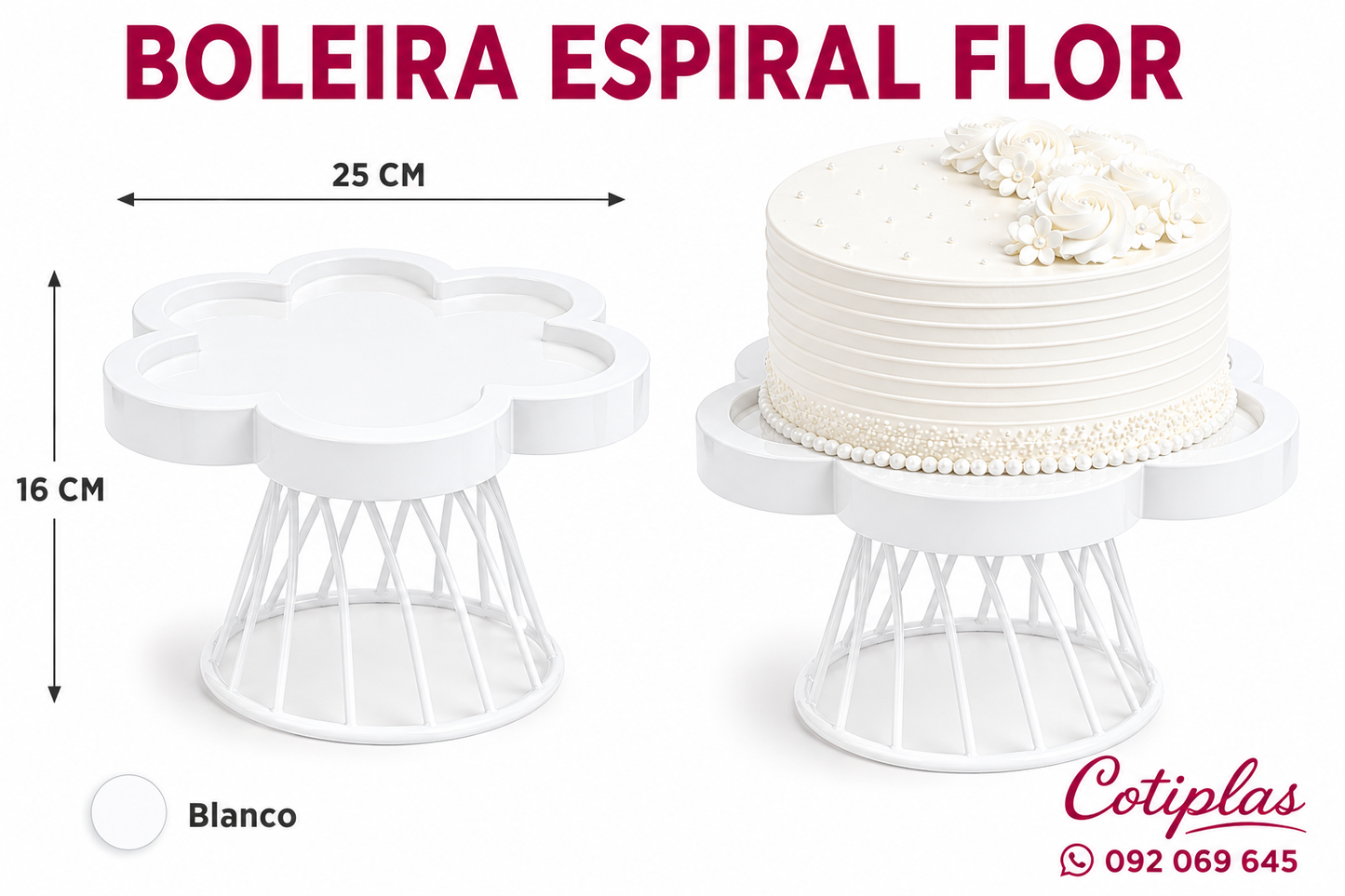 BOLEIRA ESPIRAL FLOR