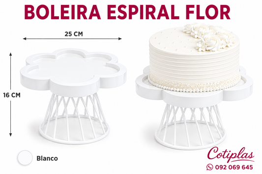 BOLEIRA ESPIRAL FLOR