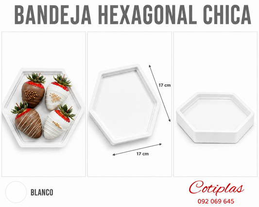 BANDEJA HEXAGONAL CHICA