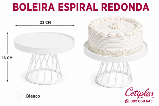BOLEIRA ESPIRAL REDONDA