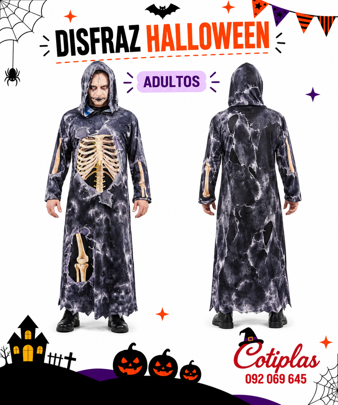 DISFRAZ CALAVERA/ ADULTOS