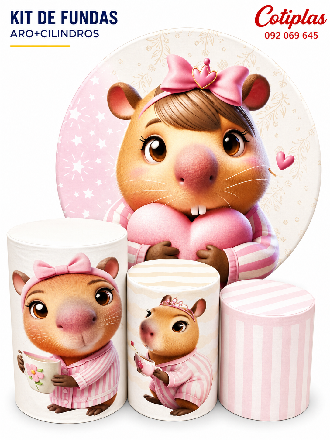 KIT DE FUNDAS CAPIBARA NENA