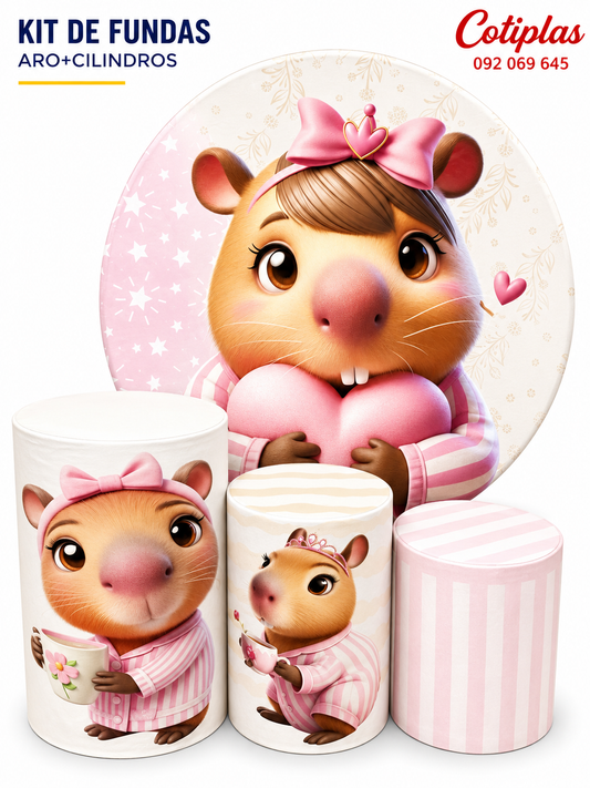 KIT DE FUNDAS CAPIBARA NENA