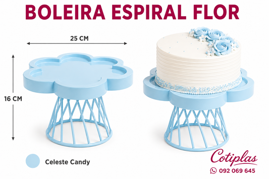 BOLEIRA ESPIRAL FLOR
