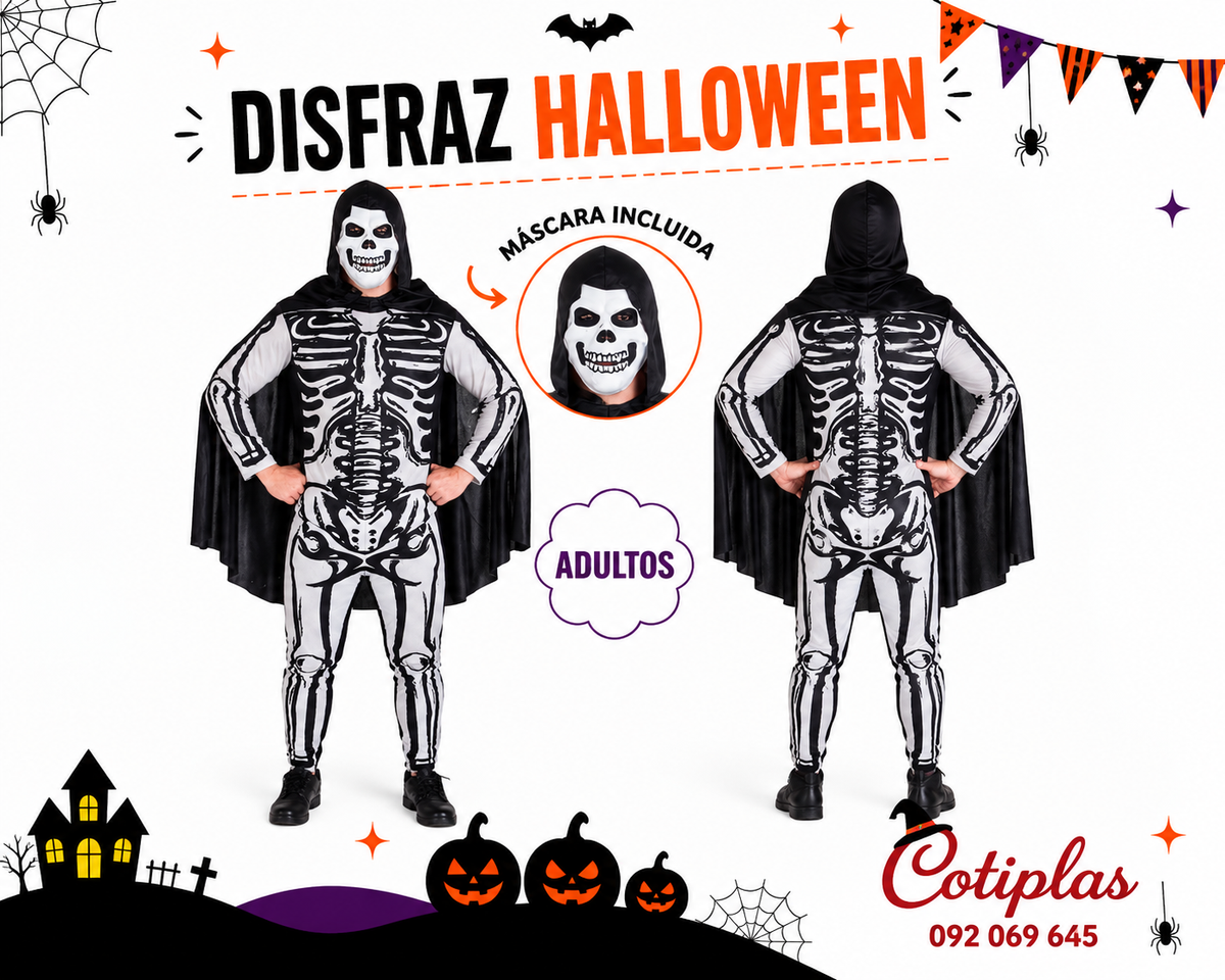 DISFRAZ CALAVERA/ ADULTOS