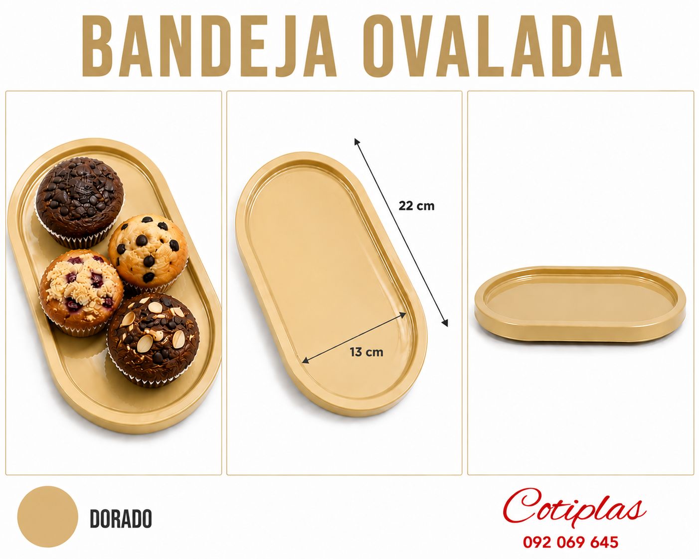 BANDEJA OVALADA