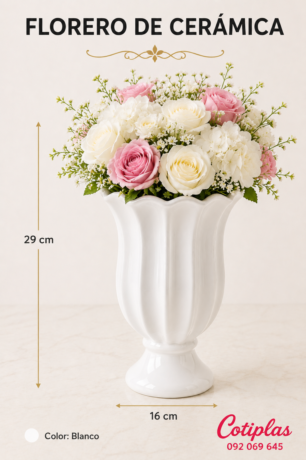 FLORERO DE CERÁMICA