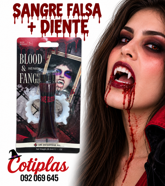 SANGRE FALSA + DIENTES