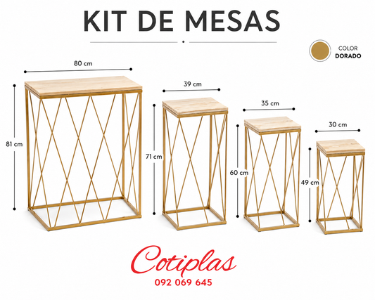 KIT DE MESAS
