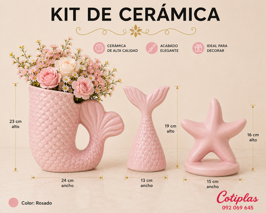 KIT DE CERÁMICA SIRENA