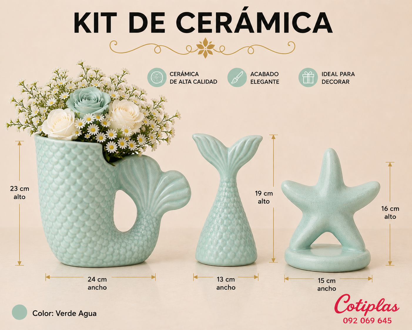 KIT DE CERÁMICA SIRENA