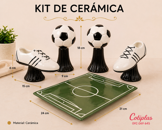KIT DE CERÁMICA FÚTBOL