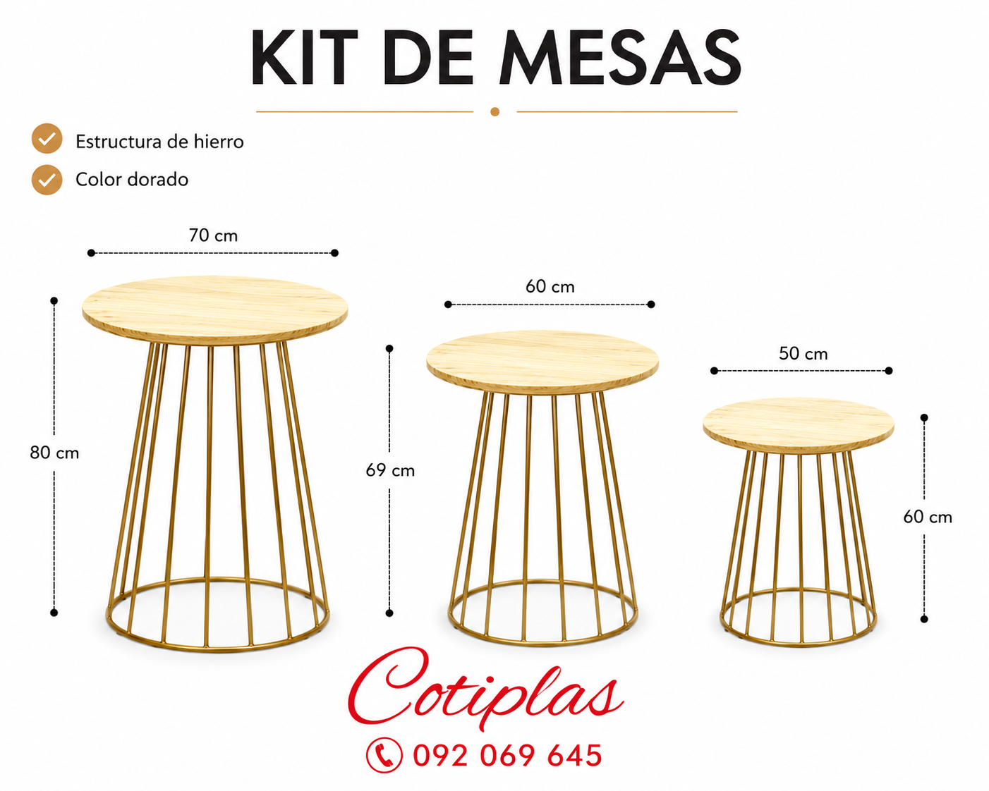 KIT DE MESAS