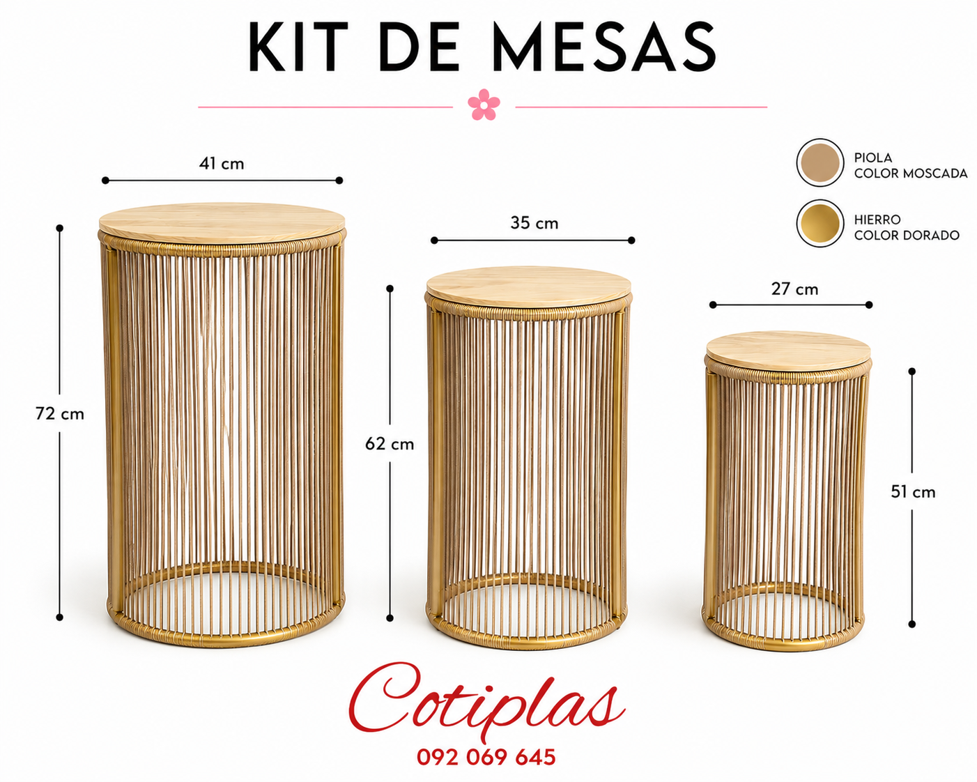 KIT DE MESAS