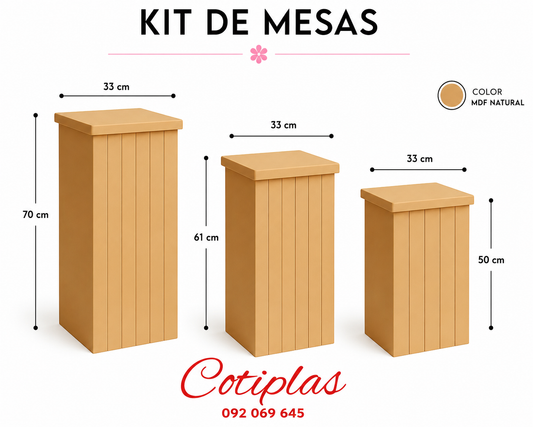 KIT DE MESAS